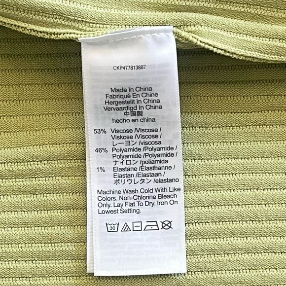 Madewell Women’s Ottoman Ribbed Cropped Tank Top Light Green Size XS - Picture 7 of 8